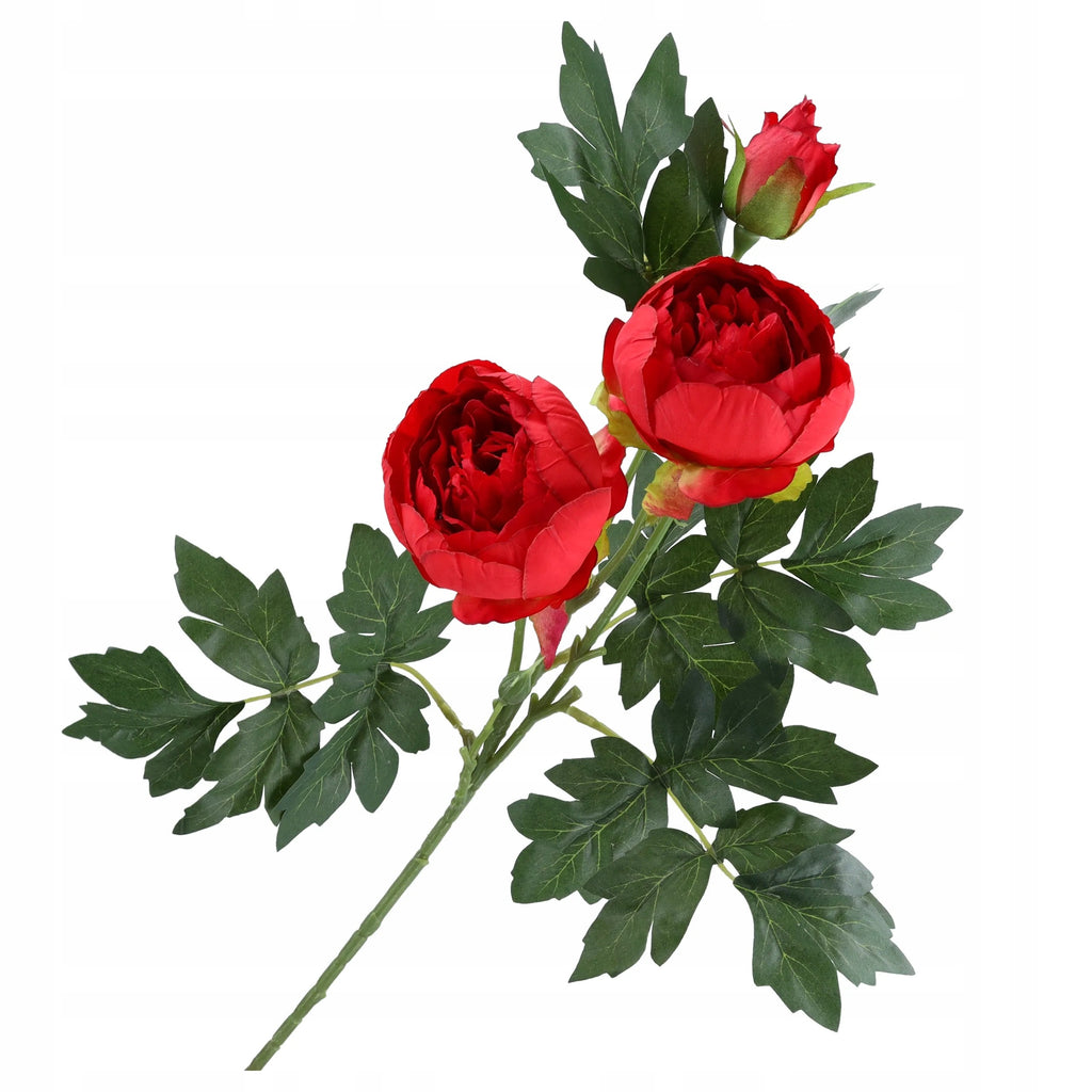 SZTUCZNE KWIATY peonie gałązka ozdobna 70cm PIWONIA PEONIA do dekoracji