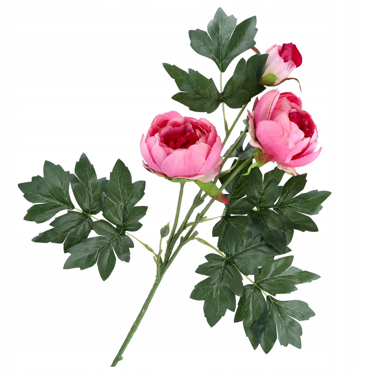 SZTUCZNE KWIATY peonie piwonia GAŁĄZKA DEKORACYJNA 70cm LIŚCIE kwiat PEONIA
