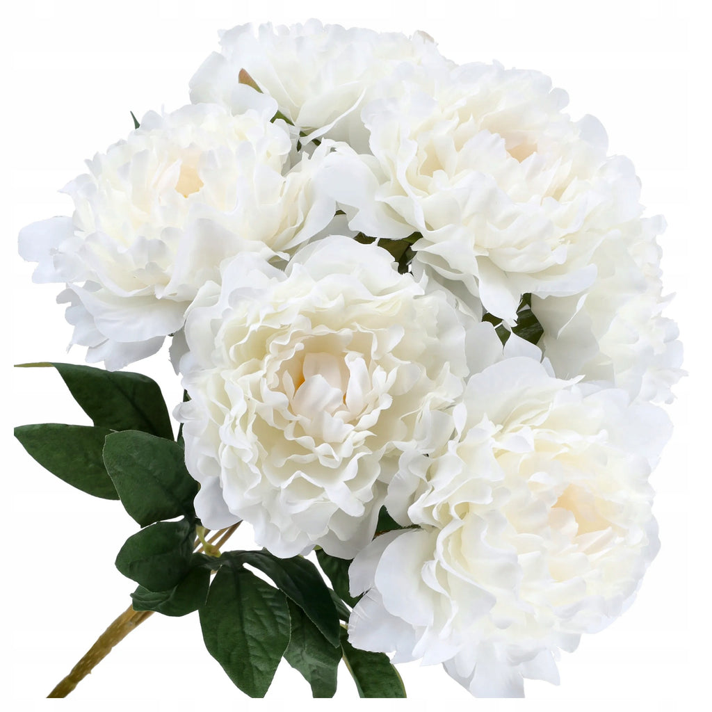 SZTUCZNE KWIATY PIWONIE bukiet kwiatów peonii 42cm DUŻE GŁÓWKI kwiat PEONIE