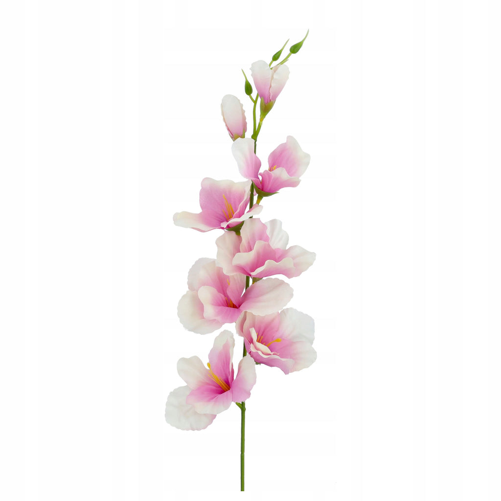 Sztuczny Mieczyk Krem/Róż 62cm Gałązka KWIATY SZTUCZNE do kompozyscji