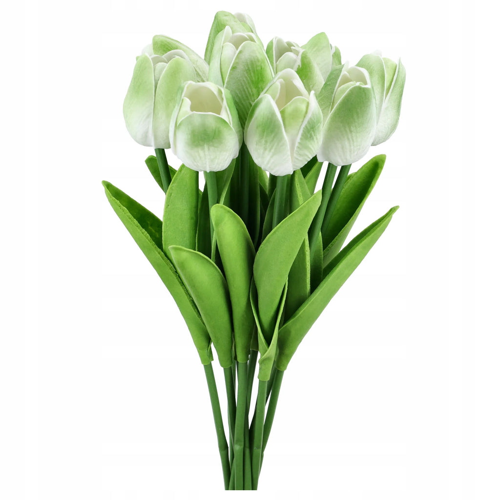 TULIPANY SILIKONOWE bukiet tulipanów TULIPAN 10szt dekoracje do wazonu