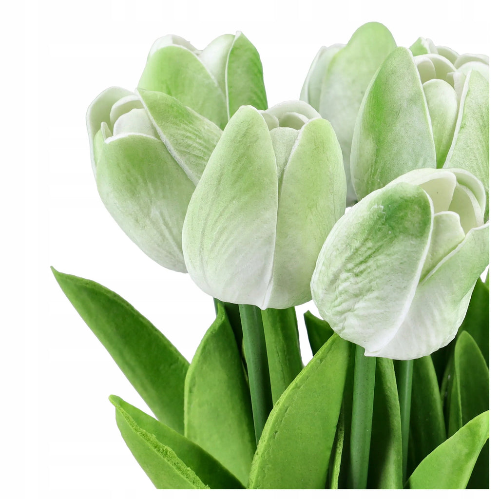 TULIPANY SILIKONOWE bukiet tulipanów TULIPAN 10szt dekoracje do wazonu