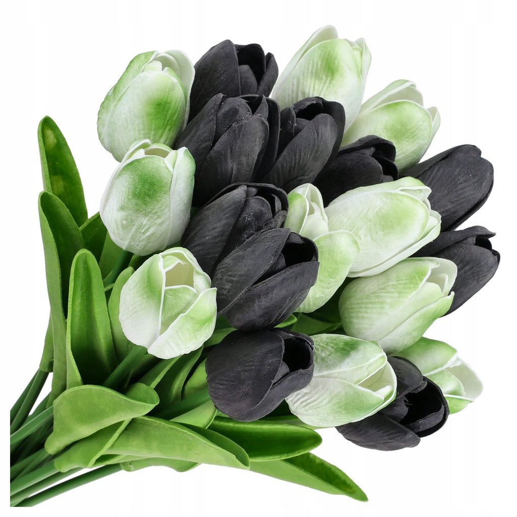 TULIPANY SILIKONOWE KWIATY bukiet tulipanów na WIELKANOC ozdobne TULIPAN