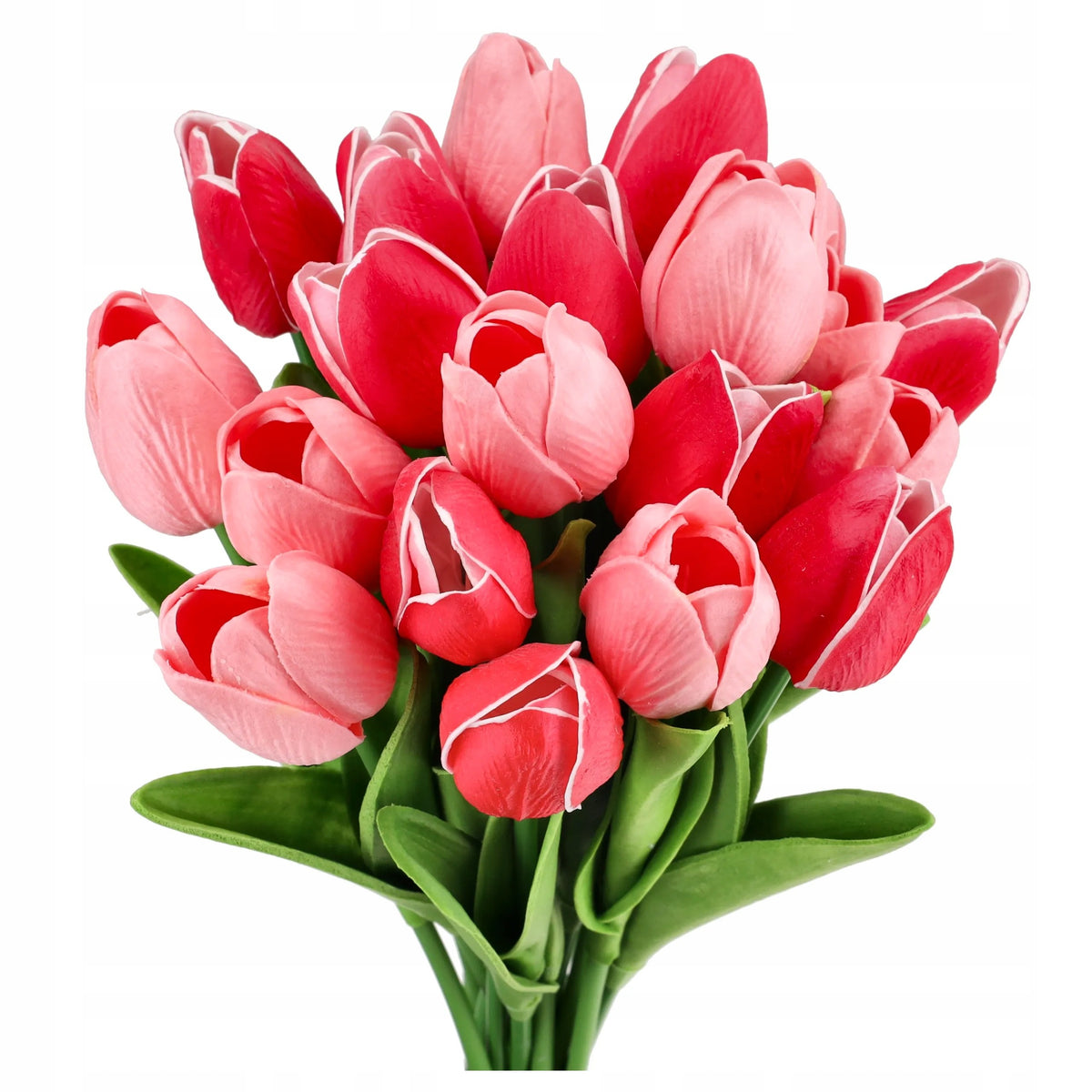TULIPANY SILIKONOWE KWIATY SZTUCZNE tulipan 20szt do wazonu bukiet kwiatów